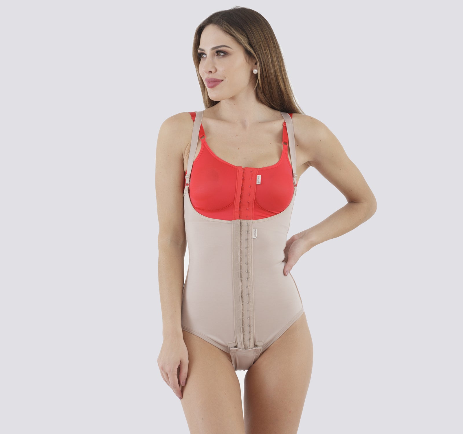 Compression garment after tummy tuck and abdominal liposuction
